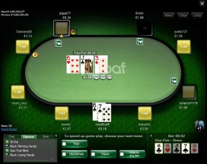 Kuva PAF:n Heart Poker pokeriohjelmistosta